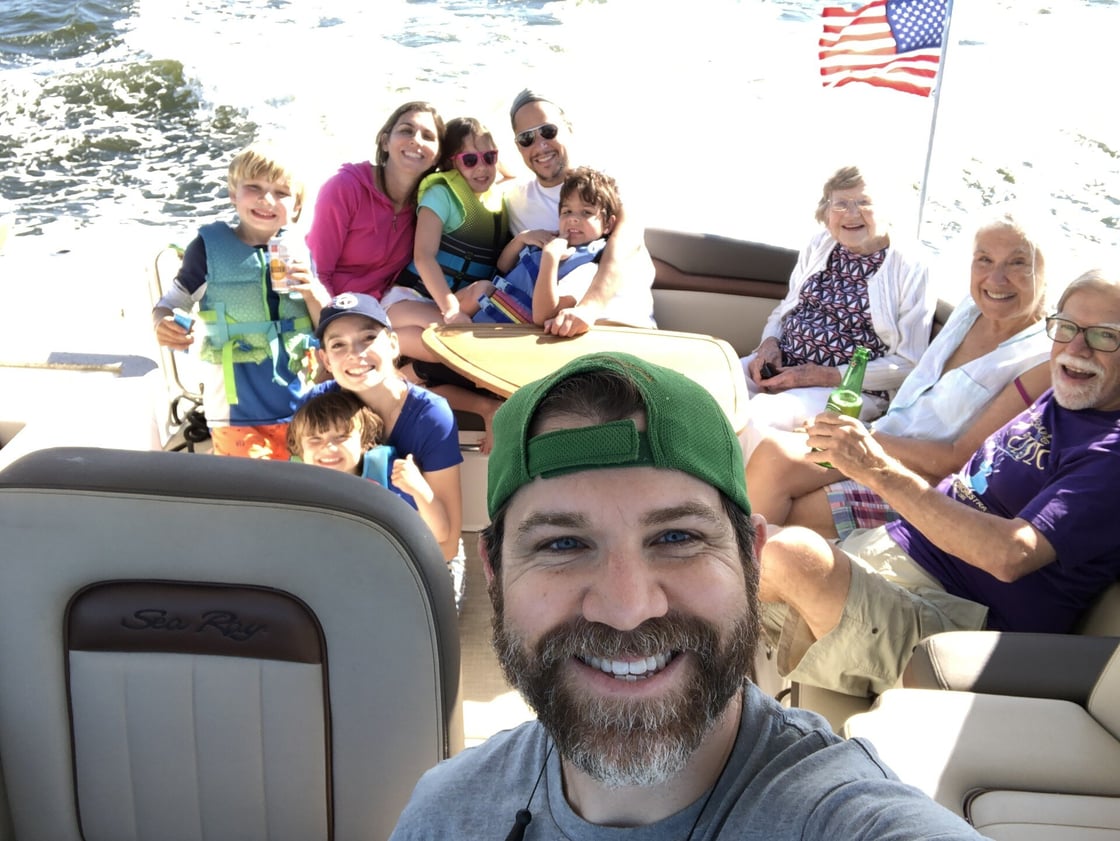 4 generations in one boat, on the Potomac River int eNorhtern Neck of Virginia Steve Colangelo