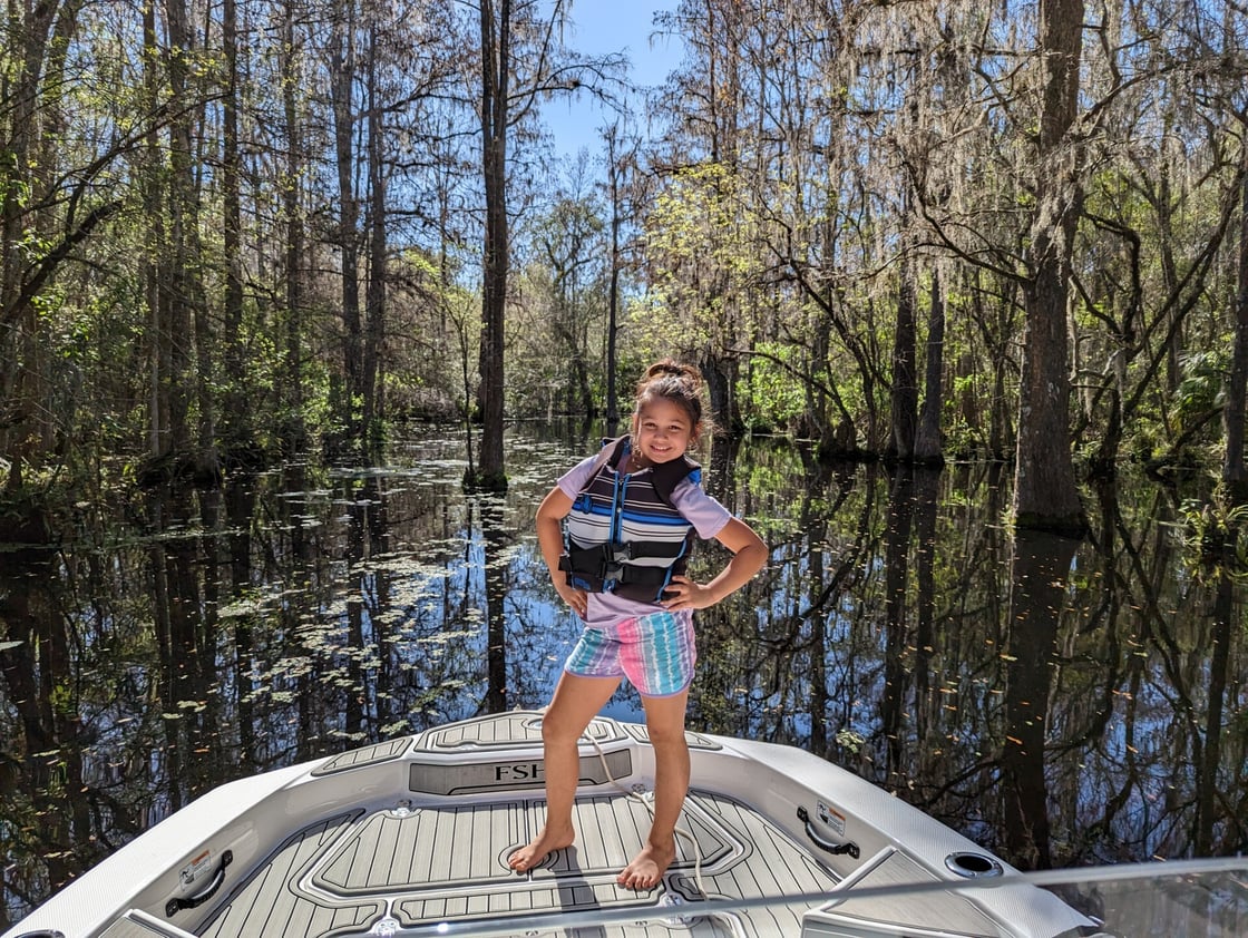 Bass fishing with granddaughter on the Hillsborough River, near Tampa FL onboard a 195 Yamaha FSH. - David Charnley ONLY IF HE DIDNT WIN APRIL