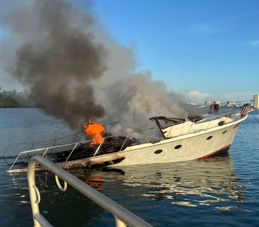 Boat fire 1