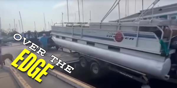Boneheaded boater - Over the edge