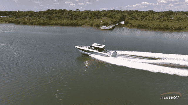 Boston Whaler 380 Realm Test Video Gif