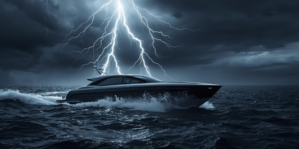 Electric Boat struck by lighting