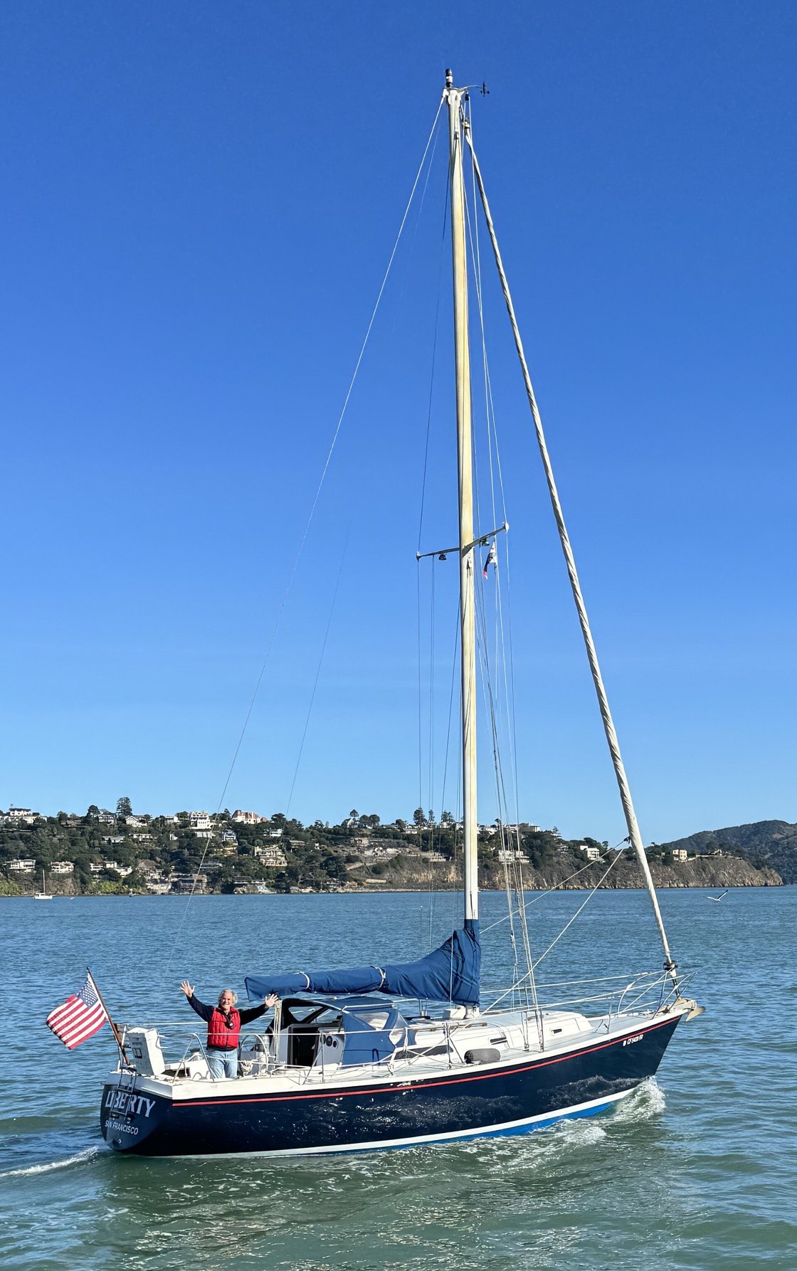 Enjoying a boat on SF, CA