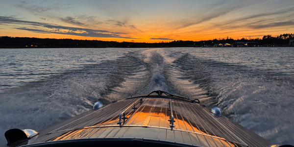Fall sunset les cheneaux islands