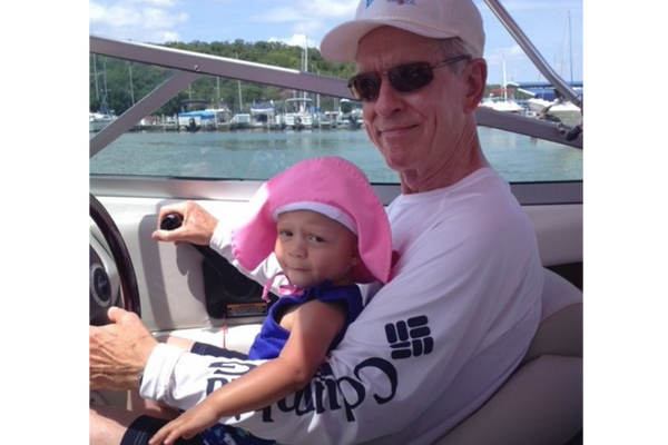 Favorite boating photos Grace and Poppa!