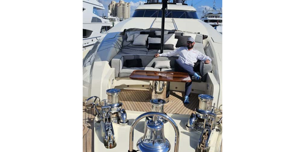 He looks too happy up there