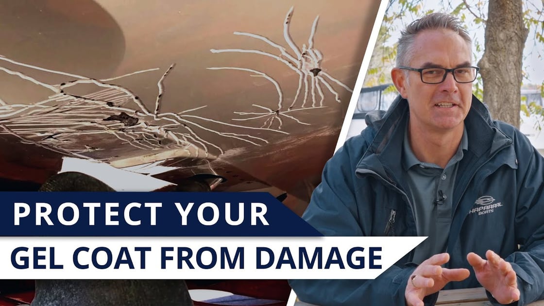 Gel coat spider cracks and chips on a used fiberglass boat hull