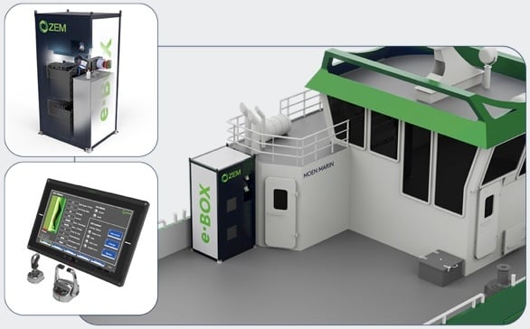 Integrated marine battery