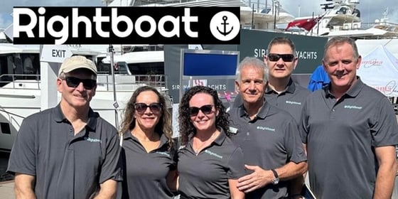 Rightboat staff at a boat show