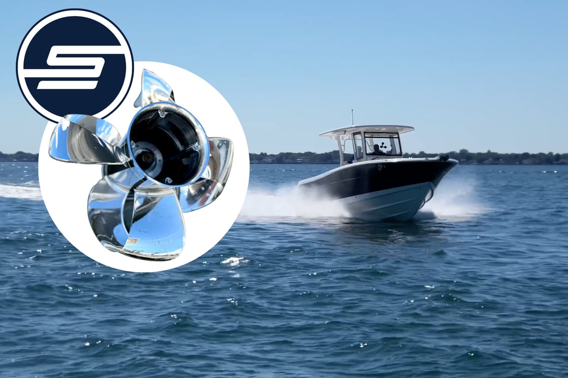 Sharrow MX3 Props on a Robalo R302