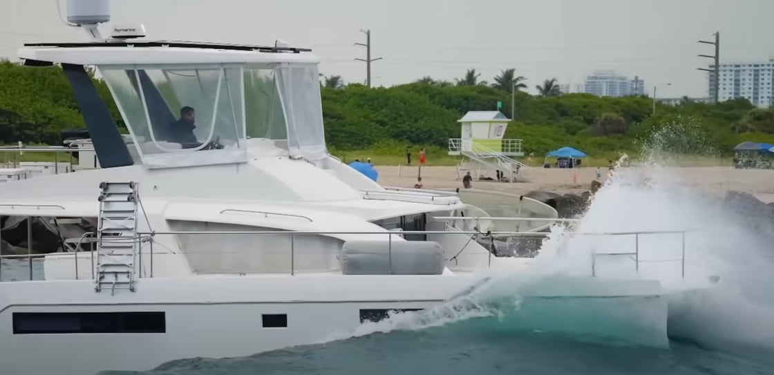 boats take on angry haulover