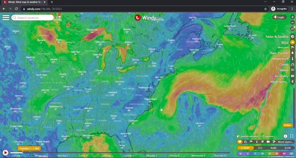 Windy App - Weather Routing for Longer Voyages